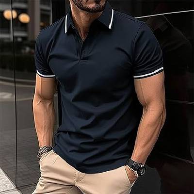 Stretch Performance Athletic Polo Shirt